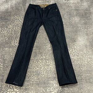 RICH & SKINNY DARK WASH MID RISE JEAN SIZE 28